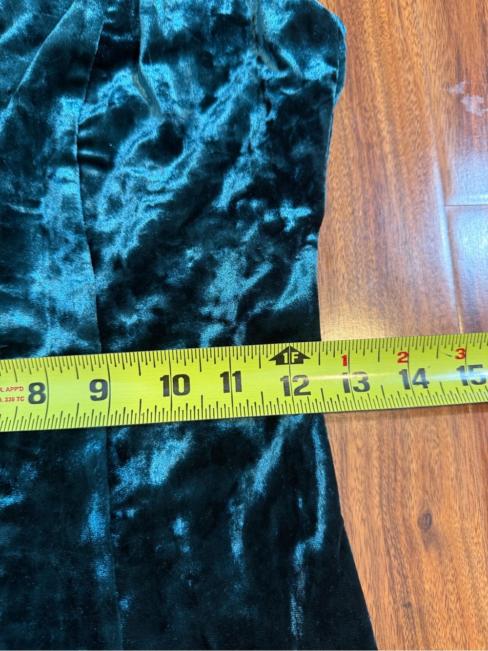 Forever 21 Velvet Tie-Shoulder Bodycon Mini Dress in Teal - Size S - Picture 9 of 11